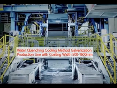 Wasserauslöschung Kühlmethode Galvanisierung Produktionslinie mit Beschichtung Breite 500-1600mm