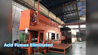 Säuredampf-versiegelter Raum und Wäscher